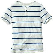 Urban Pipeline Men's Feeder White/Blue Striped Slubbed Henley T-Shirt (S)