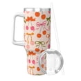 thumbnail image 2 of KLL Cherries And Bows Print 40oz Stainless Steel Insulated Car Cup Coffee Mug with Spillproof Lid - Keep Your Drink Hot or Cold on the Go, 2 of 8