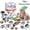 Black, variant on CaiTeLin Home 16 Pcs Set Kids Play House Kitchen Toys Cookware Cooking Utensils Pots Pans Gift Black and Friday Toy