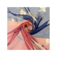 thumbnail image 4 of Women's Floral Multicolor Scarf, Lightweight Pattern Silk Satin 50s Sunscreen Head Wrap Scarves for Summer One Size Style-3-, 4 of 6