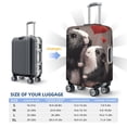 thumbnail image 5 of Haiem Heart Guinea Pig Couple Luggage Cover Printed Suitcase Covers for Luggage Elastic Washable Suitcase Protector Fits 18-32 Inch Luggage-Small, 5 of 8