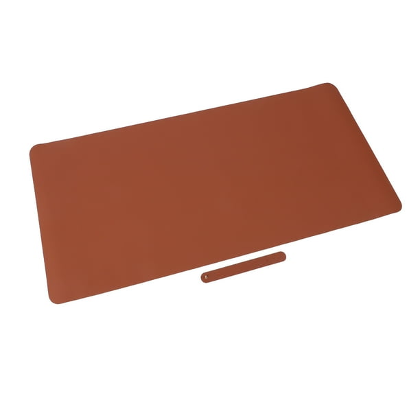 Tapete Para Mesa De Computadora, Tapete De Escritorio De Cuero PU Con Aislamiento Térmico De 100x50cm Para Tocador