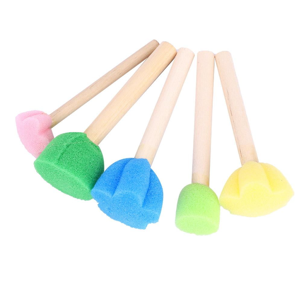 Cergrey 5pcs Colorful Mini DIY Painting Sponge Seals Brushes Tool