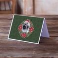 thumbnail image 2 of Moscow Watchdog Poinsetta Wreath Greeting Cards and Envelopes Pack of 8, 2 of 2