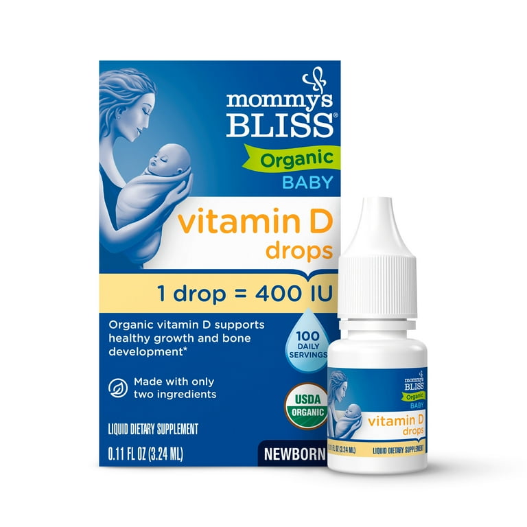 Mommy's Bliss Organic Vitamin D Drops, 0.11 fl oz photo 1