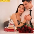 thumbnail image 3 of Acrylic Heart Romantic Plaque 3.9X3.9 Inch Elegant Love Message Design Easy To Hang Home Office Decor Keepsake Gift For Couples Husband Wife Valentine Wedding Anniversary Christmas, 3 of 5