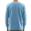 thumbnail image 3 of Hearthz Men's Henley T-Shirt Long Sleeve Fall 3-Button Solid Color Mens Tshirts Round Neck Baseball Shirts for Men, 3 of 7