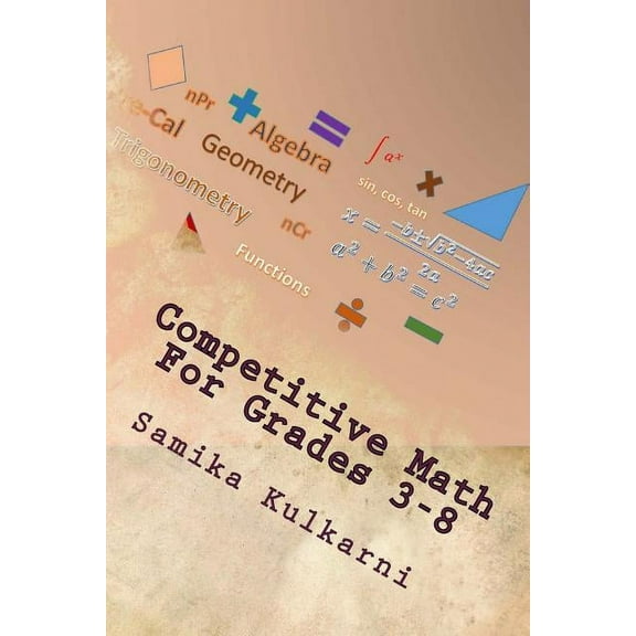 Competitive Math For Grades 3-8, (Paperback)