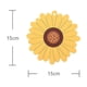 thumbnail image 5 of Posavasos de flores para bebidas, 6 unidades, bonitos posavasos de silicona antideslizantes, lavables, reutilizables, resistentes al calor (girasol, amarillo), 5 of 5