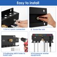 thumbnail image 4 of Pressure Washer Tool Organizer Rack Wall Mounted Thickened 1/4'' Car Wash Accessory Holder for Foam Cannon Wand Nozzle Tip, 4 of 11