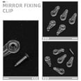 thumbnail image 3 of Raindrops 50Pcs Glass Retainer Clips with Screw for Easy Cabinet Door and Mirror Fixing, 3 of 8