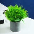 thumbnail image 6 of Kripyery Simulation Plant Pot Easy to Manage No Withering Green Ornament No Watering Fake Plant Pot for Home, 6 of 8