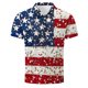 thumbnail image 4 of Blusa y camisa de manga corta con cuello vuelto para hombre, informal, de moda, de negocios, de manga corta, estampada, deportiva, con solapa, de poliéster., 4 of 5