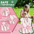 thumbnail image 4 of GASTROPOD Dog Dresses for Small Dogs Girl,Polyester Bow-Knot Princess Dress Dog Clothes,Lightweight Feel with Stripe Girl Dog Clothes,Pink,L, 4 of 7