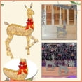 thumbnail image 2 of Lighted Christmas Deer Outdoor Yard Decorations, Christmas Reindeer Decorations With Led Lights, Artificial Pre-lit Christmas Holiday Dcor For Front Y, 2 of 5