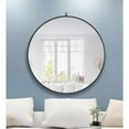 thumbnail image 5 of Metal frame Round Mirror with decorative hook 36 inch Black finish, 5 of 13
