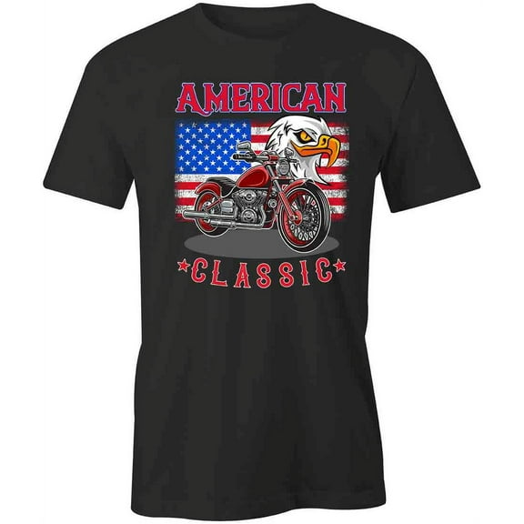 American Classic T-Shirt | Patriotic American Black Tee Gift