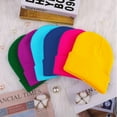 thumbnail image 4 of Cooraby 12 Pack Knitted Winter Beanie Cold Weather Acrylic Warm Skull Cap Cuff Watch Hat for Men or Women Homeless Donation, 4 of 7