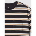 thumbnail image 2 of Remera GAP para niños Pocket Crew negra a rayas talle M, 2 of 2
