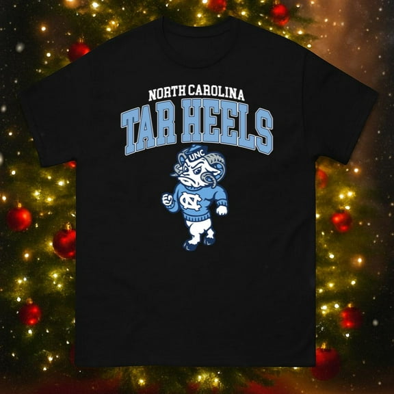 Vintage University North Carolina Tar Heels Football Graphic T-Shirt, up to size 5XL