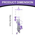 thumbnail image 3 of Clearance Under 5$ Household Wind Chimes FNGZ 2Pc Memorial Wind Chime Outdoor Wind Chime Unique Tuning Relax Soothing Sympathy Wind Chime For Mom and Dad Garden Patio Home Decor, 2* Wind Chime, 3 of 8