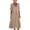 Khaki, variant on TIHLMK Women's V-Neck Short Sleeve Pocket Maxi Dresses Half Sleeve Casual Long Dresses with Relaxed Fit for Everyday Wear