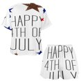 thumbnail image 3 of 4th of July Print Women'S Pajamas Set Summer Sleepwear Sets 2 Piece Lounge Set, 3 of 7