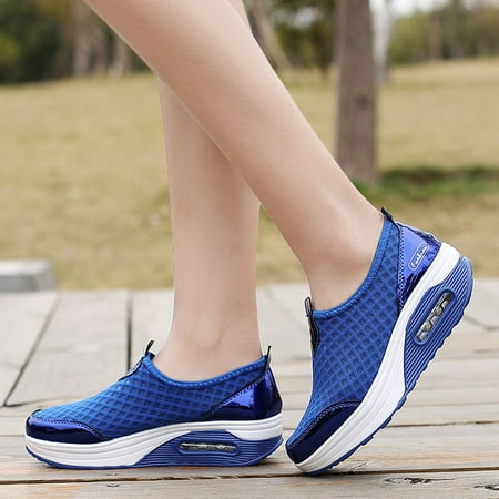 

Up to 30% off Zanvin Women s Fashion Sneakers Clearance Casual Work Shoes Non Slip Running Shoes Athletic Sneakers Thick Soled Sports Walking Shoes Blue Size 6