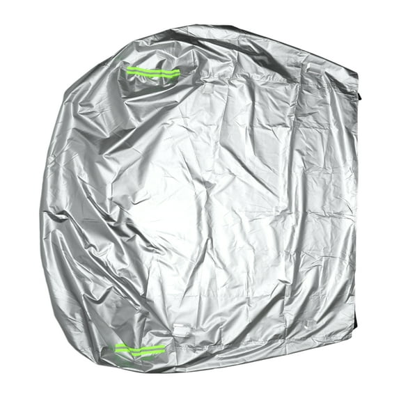 Unique Bargains Front Half Car Cover Waterproof 210x110cm Outdoor Half Cover for Car 210D Silver Tone