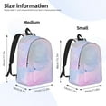 thumbnail image 3 of Yiaed Rainbow Print Backpack, Premium Laptop Backpack, Travel Backpack for Women, Lightweight Backpacks, Comfortable Back Pack-Small, 3 of 7