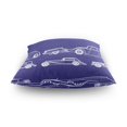 thumbnail image 4 of Retro Vehicles Collection 16x16 Inch Plush Velvet Pillowcase Double Sided Print, Hidden Zipper, 4 of 7