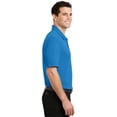 thumbnail image 3 of Port Authority Silk Touch Interlock Performance Polo-S (Brilliant Blue), 3 of 6