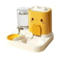 thumbnail image 3 of Comedero automático para mascotas, comedero para gatos, bebedero de viaje, cuenco de comida desmontable. Amarillo, 3 of 9