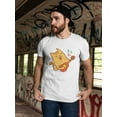 thumbnail image 2 of Cartoon Cat Plays Guitar Tee Men's -Image by Shutterstock, 2 of 4