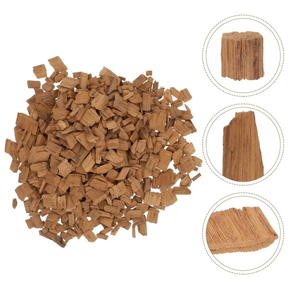 1 Pack Oak Chips Red Wine Oak Chips for Home Brewing and Wine Making(Light Toasted)