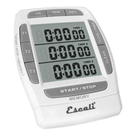 

Escali DR5 Triple Event Digital Timer LCD Display White