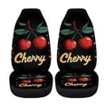 thumbnail image 5 of XYZCANDO Front Car Seat Covers Polyester Fabric Car Front Seat Covers Car Accessories Removable Washable Vehicle Sedan, Cherry Pattern, 5 of 10