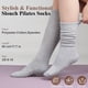 thumbnail image 4 of Calcetines de pilates Horuru Grip para mujer, yoga Barre Workout, 4 of 5
