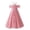 Pink, variant on Bmisegm Girls Dress Halter Neck off Shoulder Ruffle Sleeve High Waist Flowy Long Formal Dress Girls' Dresses 7-8 Years