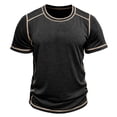 thumbnail image 6 of Workout Shirts for Men Athletic Running Gym Quick Dry Short Sleeve Performance Moisture Wicking T Shirt Black, 6 of 7