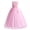 Pink, variant on IDOPIP Little Big Girl Flower Tulle Bridesmaid Dress Princess Pageant Birthday Party Wedding Formal Floor Long Dance Evening Vintage Lace Maxi Gown 13-14 Years Pink