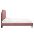 thumbnail image 4 of Modway Colette King Performance Velvet Platform Bed in Dusty Rose, 4 of 10