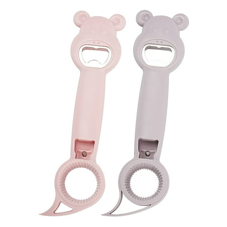 

aoksee kitchen tool 4 In 1 Manual Lid Remover Multifunctional Bottle Opener Kitchen Accessories Beer Bottle Opener 2pcs gifts for her Up to 25% off