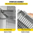 thumbnail image 6 of VEVOR Chimney Cap, 8" x 13" Flue Caps, 304 Stainless Steel Fireplace Chimney Cover, Adjustable Metal Spark Arrestor with Bolts Screws, Mesh Chimney Flue Cover for Outside Existing Clay Flue Tile, 6 of 9