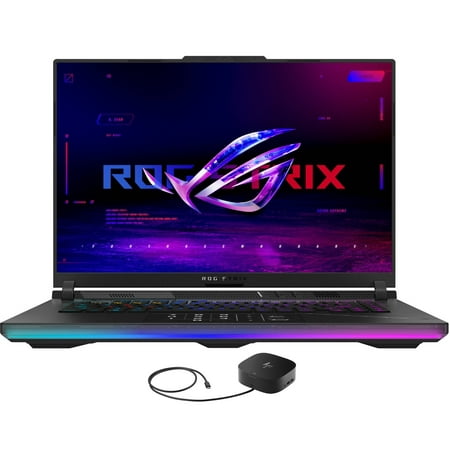 ASUS ROG Strix SCAR 16 G634 Gaming/Entertainment Laptop (Intel i9-13980HX 24-Core, 16.0in 240Hz Wide QXGA (2560x1600), Win 11 Pro) with G2 Universal Dock
