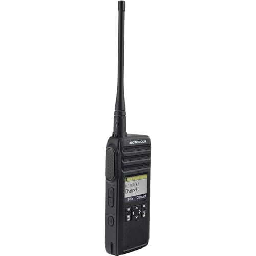 Motorola DTR700 Digital 2-Way Radio (50 Channels) (DTR700) + Multi-Unit Charger + 6 x HKLN4606 Remote Speaker Mic (6-Pack)