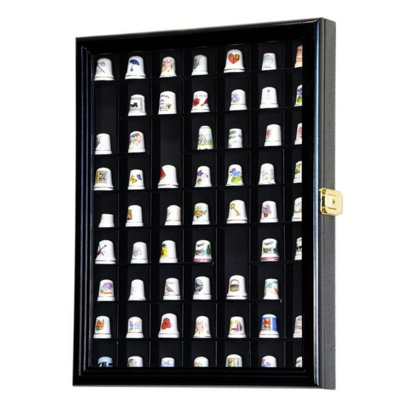 59 Opening Thimble / Small Miniature Display Case Cabinet