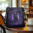 thumbnail image 3 of ZUXONGSY Boho Mandala Cat Galaxy Print PU Leather Crossbody Bags for Women Fashion Multiple Pockets Bag Satchel Lightweight Messenger Bag Shoulder Handbags with Zipper for Working Workout, 3 of 7