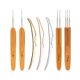 thumbnail image 2 of 7pcs 0.5 / 0.75mm Dreadlock Crochet Hook Lock Mango de madera Agujas de tejer Juego de agujas de de 7 piezas Hugo Ganchillo Dreadlock, 2 of 10