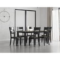 thumbnail image 6 of Wallace & Bay Kelley 48" Solid Wood Dining Table with Removable Leaf in Gray, 6 of 6